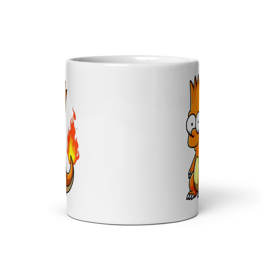 Front view of the Bartmander Mug (11oz), showcasing Bartmander in all his chaotic glory, proving that sometimes pop culture mashups go too far, printed on a novelty coffee cup for lovers of animated absurdity.